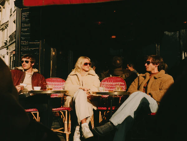 Outdoor Café Gathering