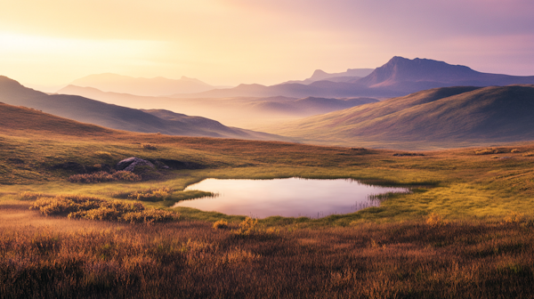 Serene Landscape with Pond