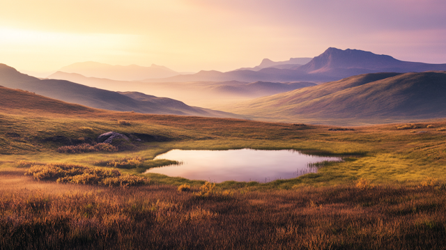 Serene Landscape with Pond