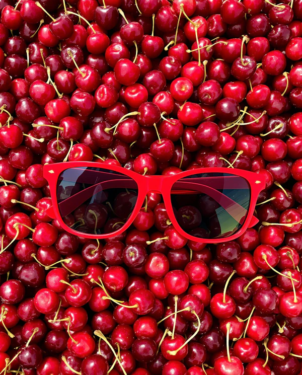 Cherries with Sunglasses