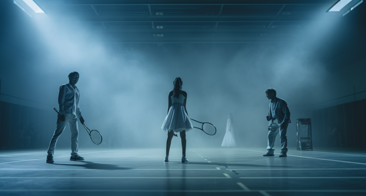 Ethereal Matchpoint on the Badminton Court