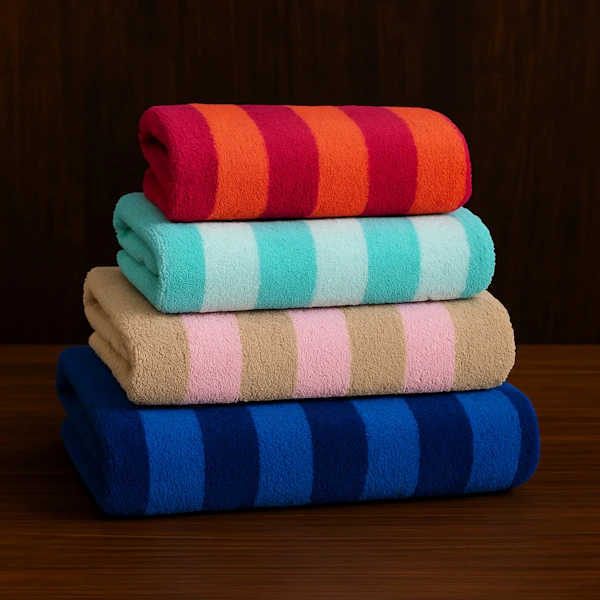Stacked Colorful Towels