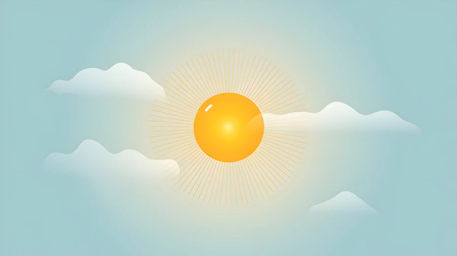 Minimalist Sun Illustration