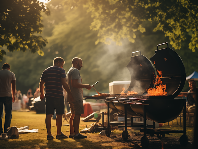 Sunset Barbecue Companions