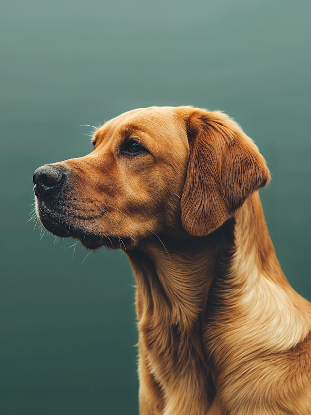 Reflective Golden Retriever