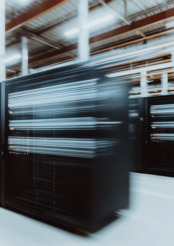 Blurred Data Center View