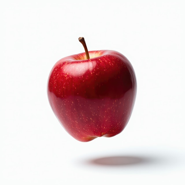 Floating Red Apple