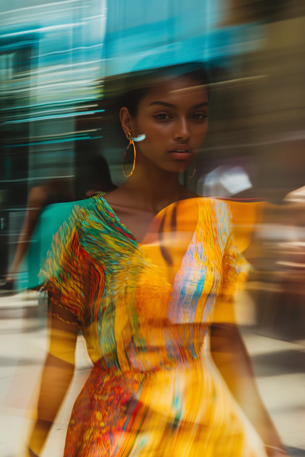 Dynamic Woman Portrait