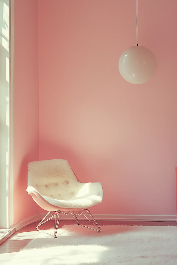 Minimalist Pink Room