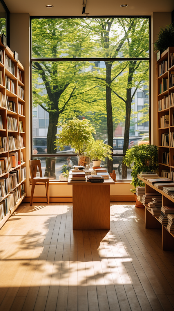 Luminous Arboreal Nook Bookstore