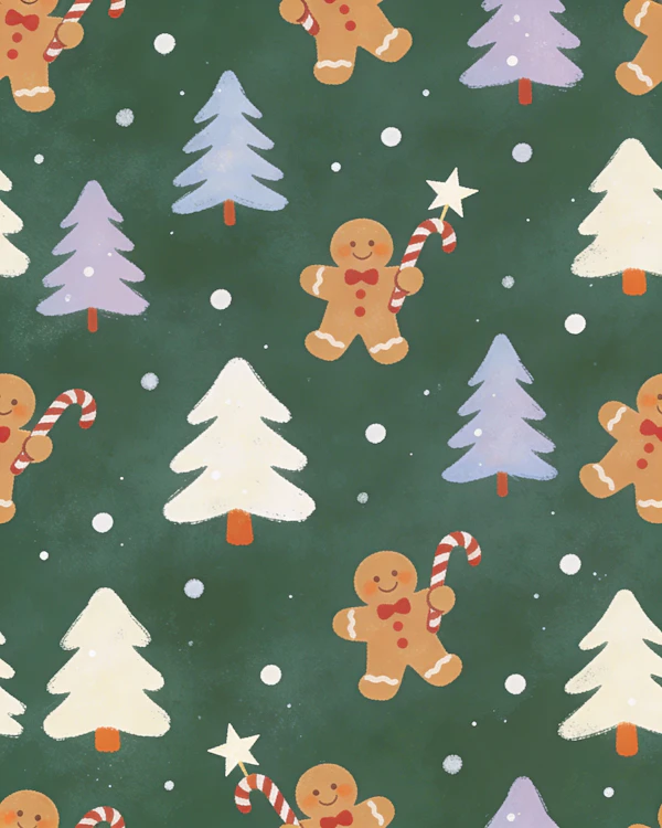 Festive Gingerbread Scene