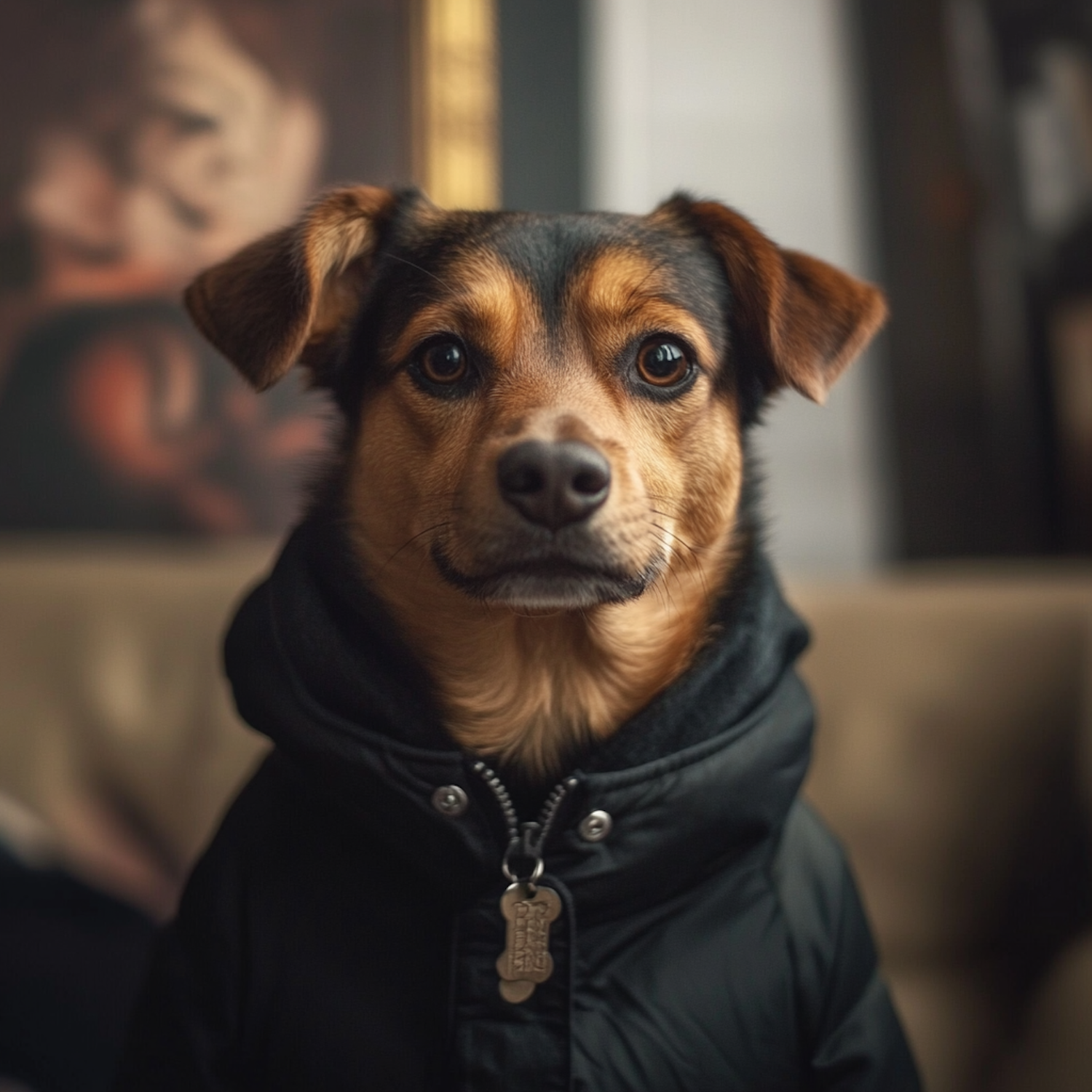 Stylish Dog Portrait