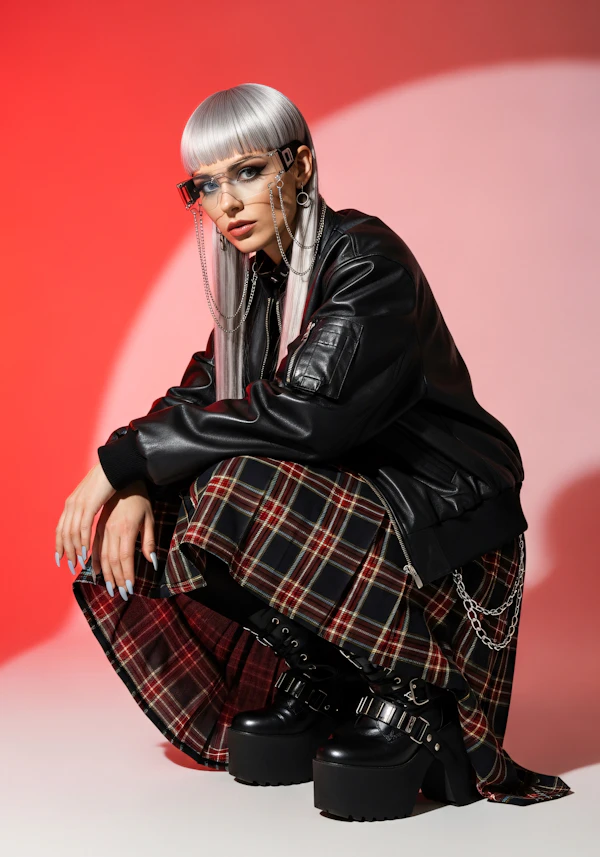 Futuristic Fashion Pose