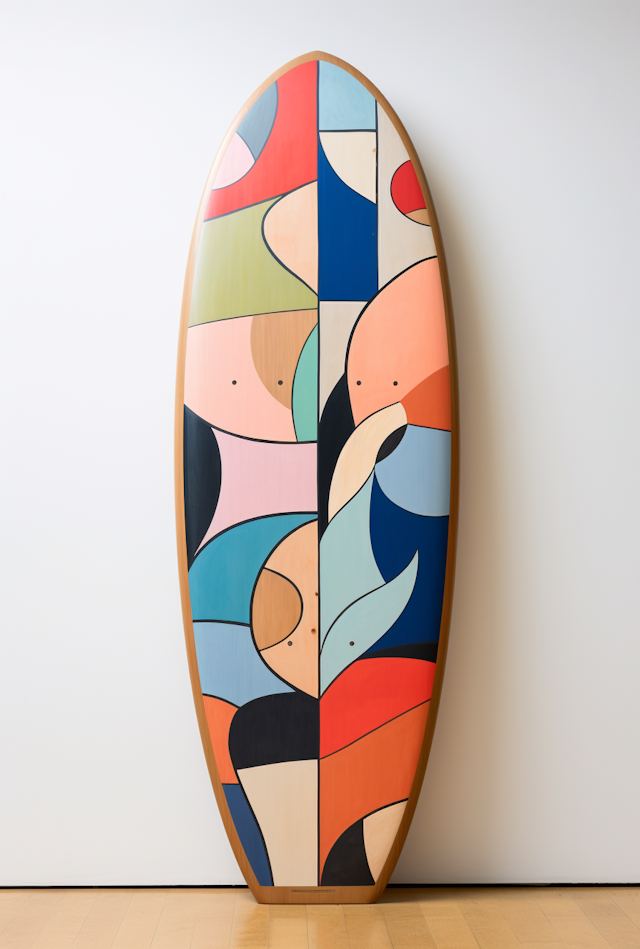 Abstract Rhythms Surfboard