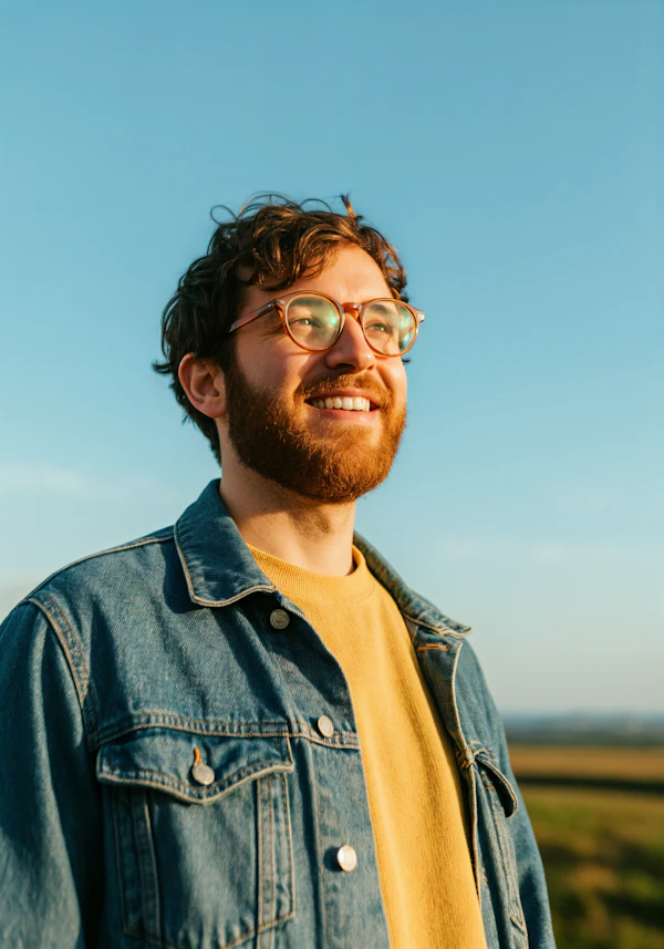 Smiling Bearded Man