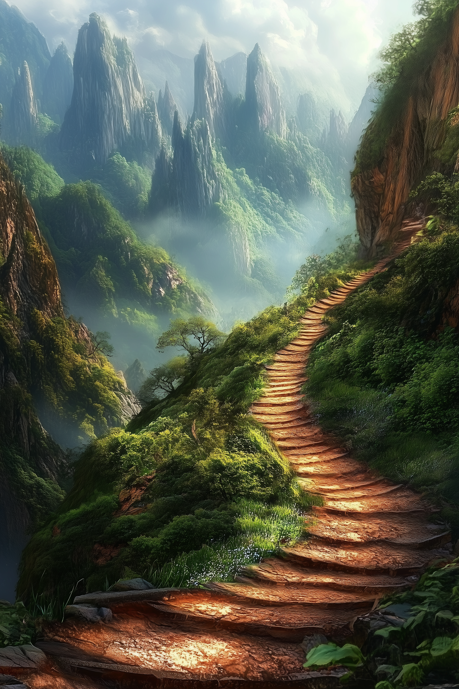 Breathtaking Mountain Path