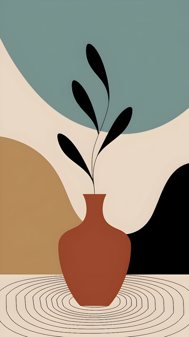 Minimalist Vase Artwork