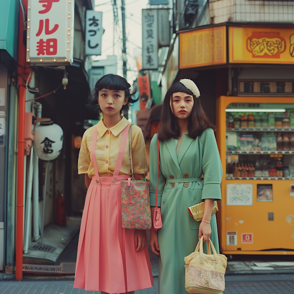 Colorful Attire in Urban Japan