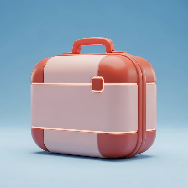 Modern Pink Suitcase