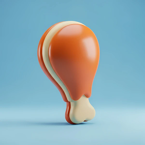 Cartoon Chicken Drumstick