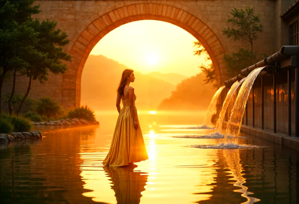 Serene Sunset Reflection