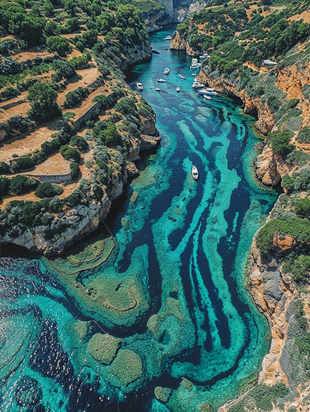 Coastal Landscape Aerial View