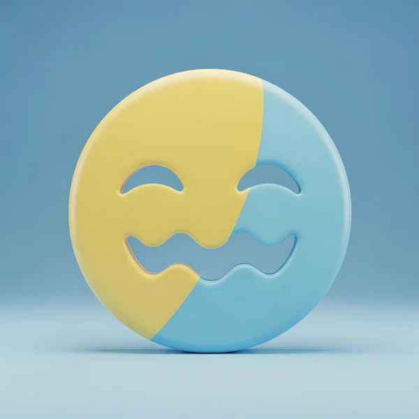 Split Color Emoji Art
