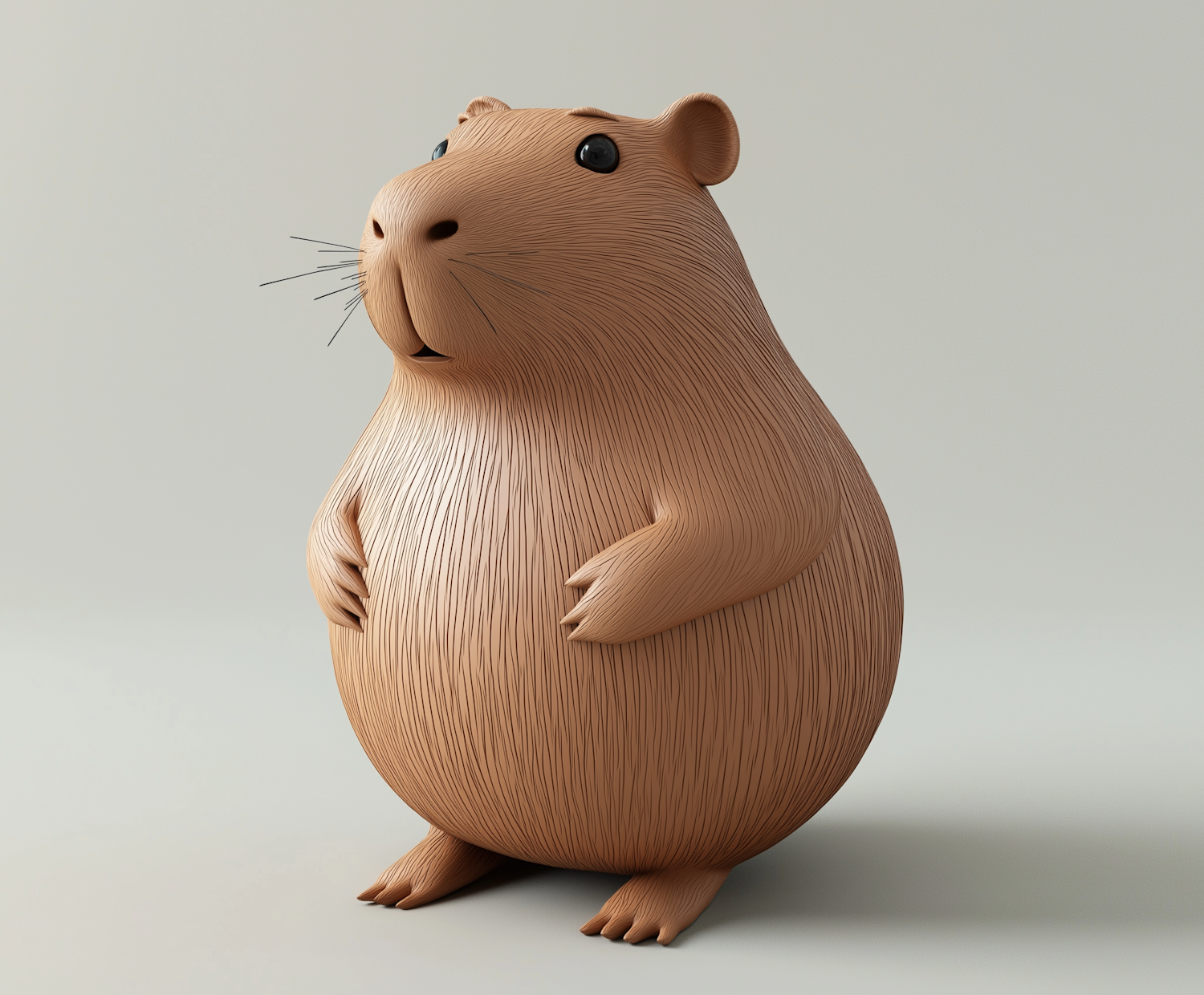 3D-Rendered Lifelike Guinea Pig Model