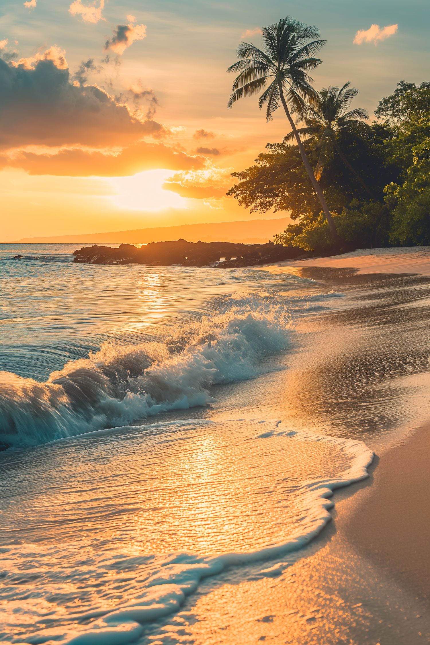 Serene Beach Sunset