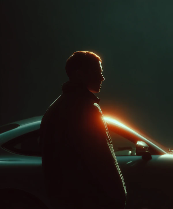 Silhouette by Car