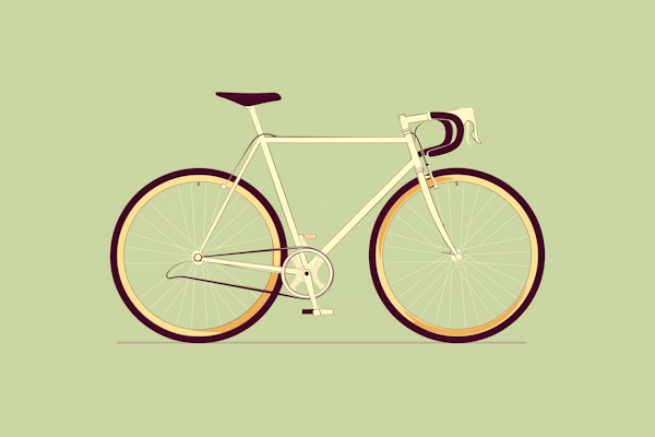 Vintage-Style Bicycle Illustration