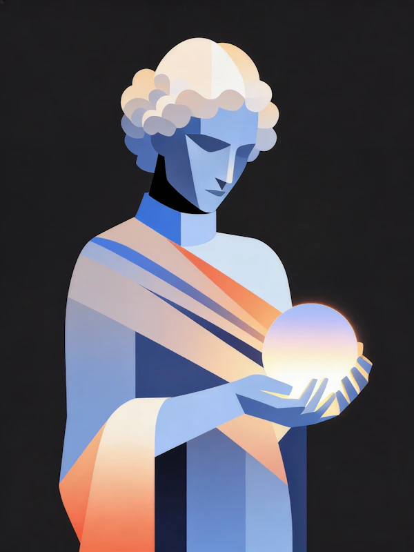 Serene Figure with Orb