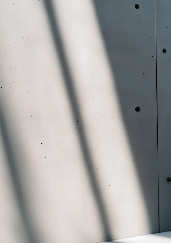 Minimalist Concrete Wall with Shadows