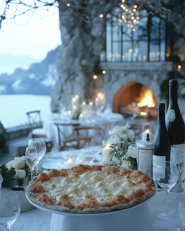 Elegant Dining with Pizza