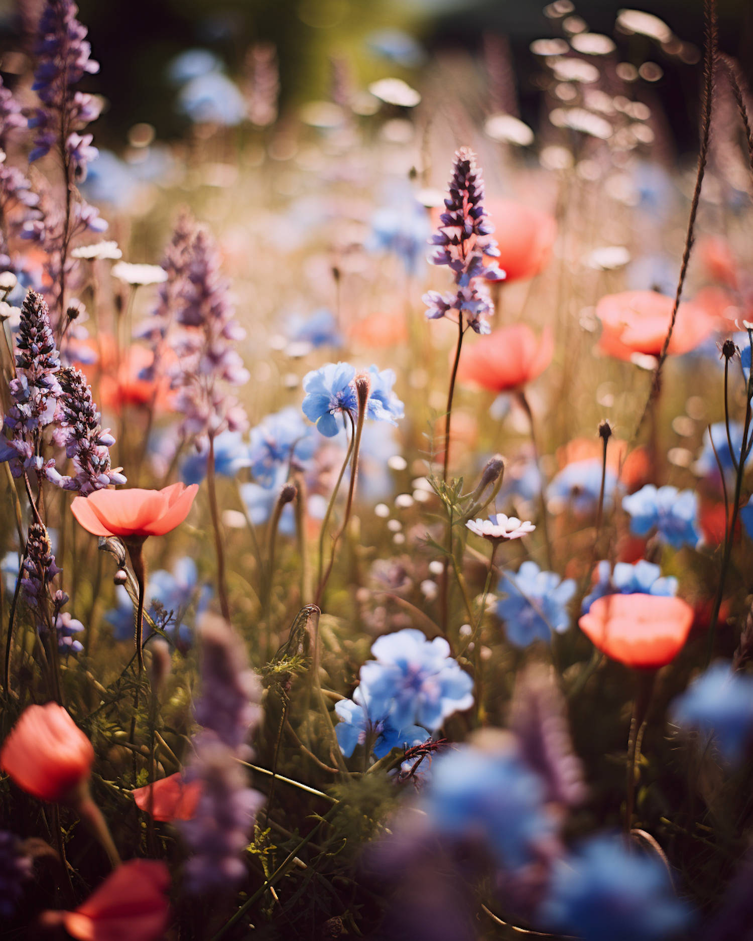 Ethereal Morning in the Wildflower Meadow