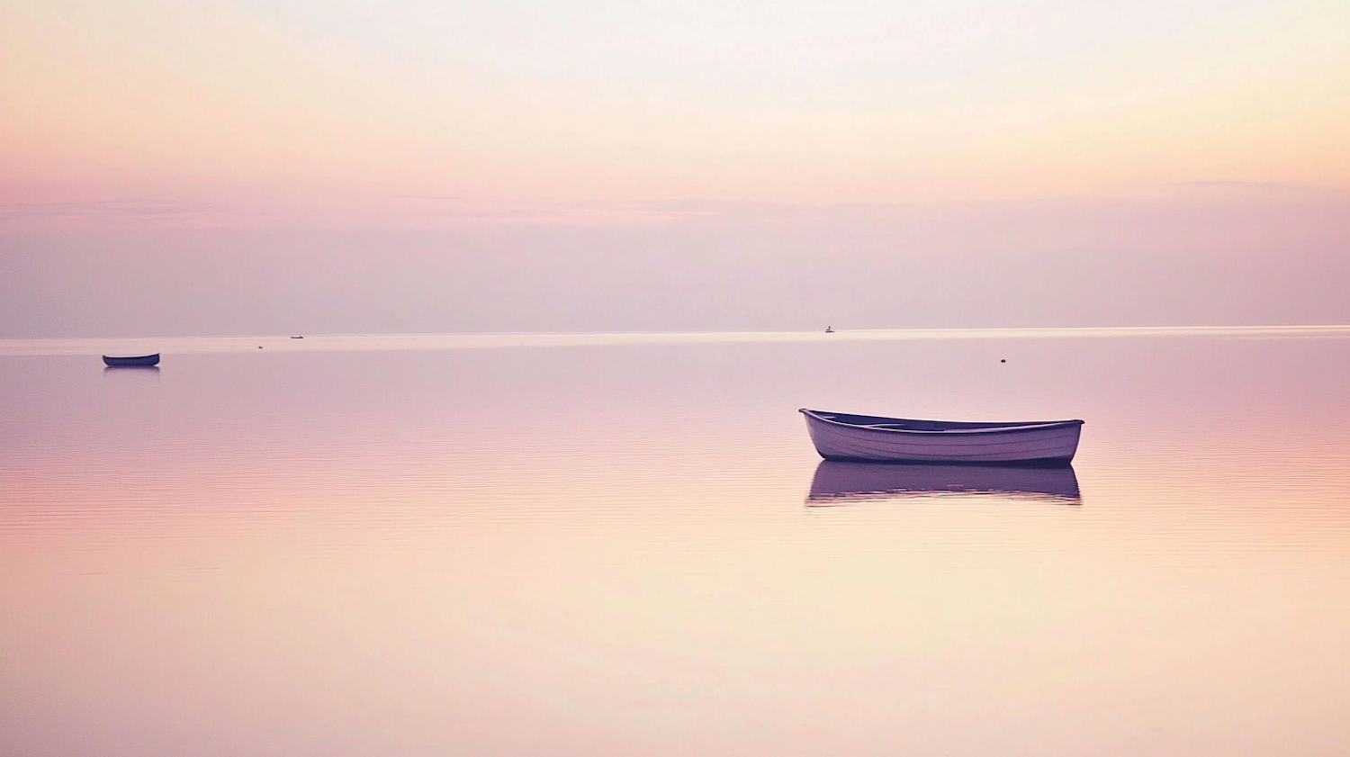 Serene Water Scene with Boats