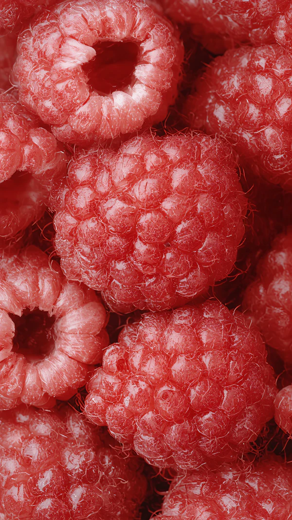 Fresh Raspberries Close-Up