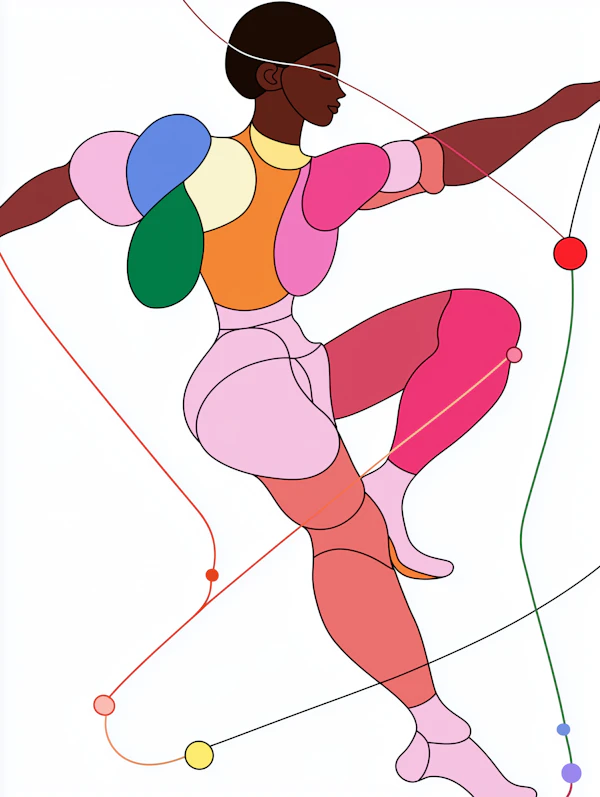 Dynamic Dance Illustration