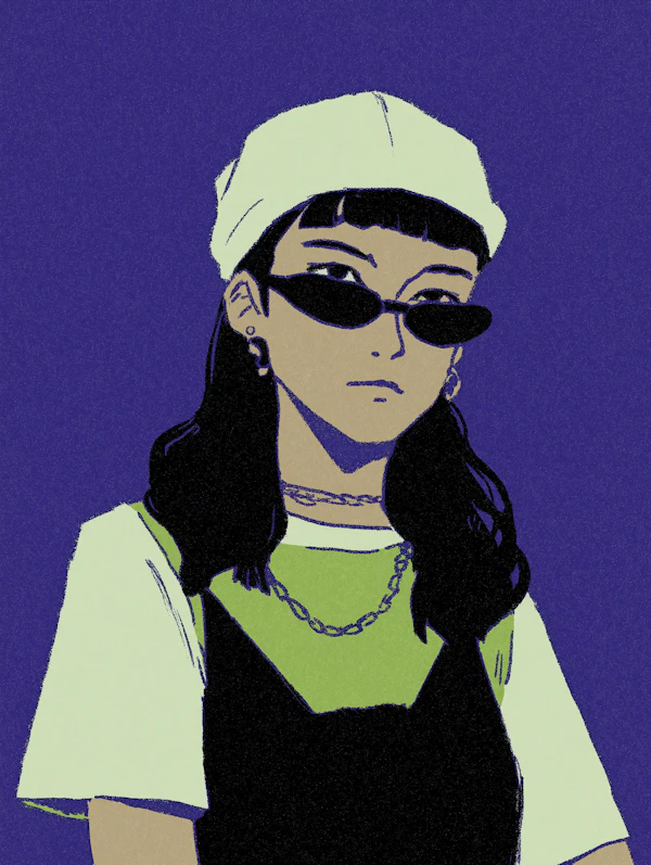Trendy Fashion Portrait
