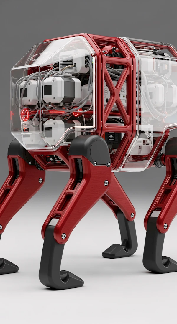 Transparent Robotic Quadruped