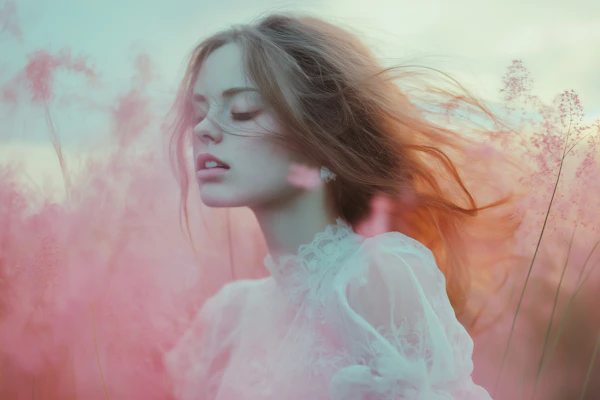 Dreamy Floral Portrait