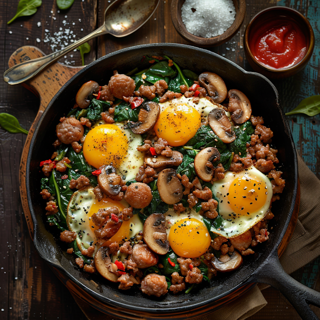 Rustic Home-Cooked Skillet Meal