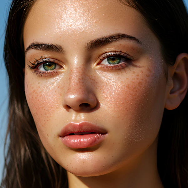 Close-Up of Woman's Face