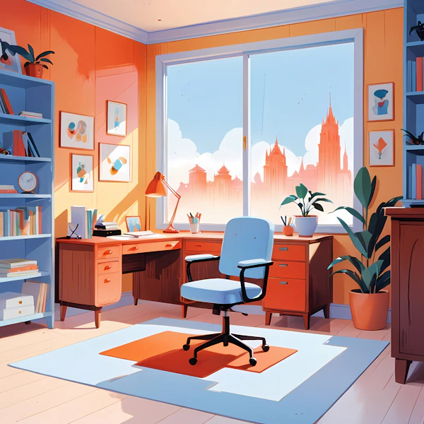 Cozy Home Office Setup