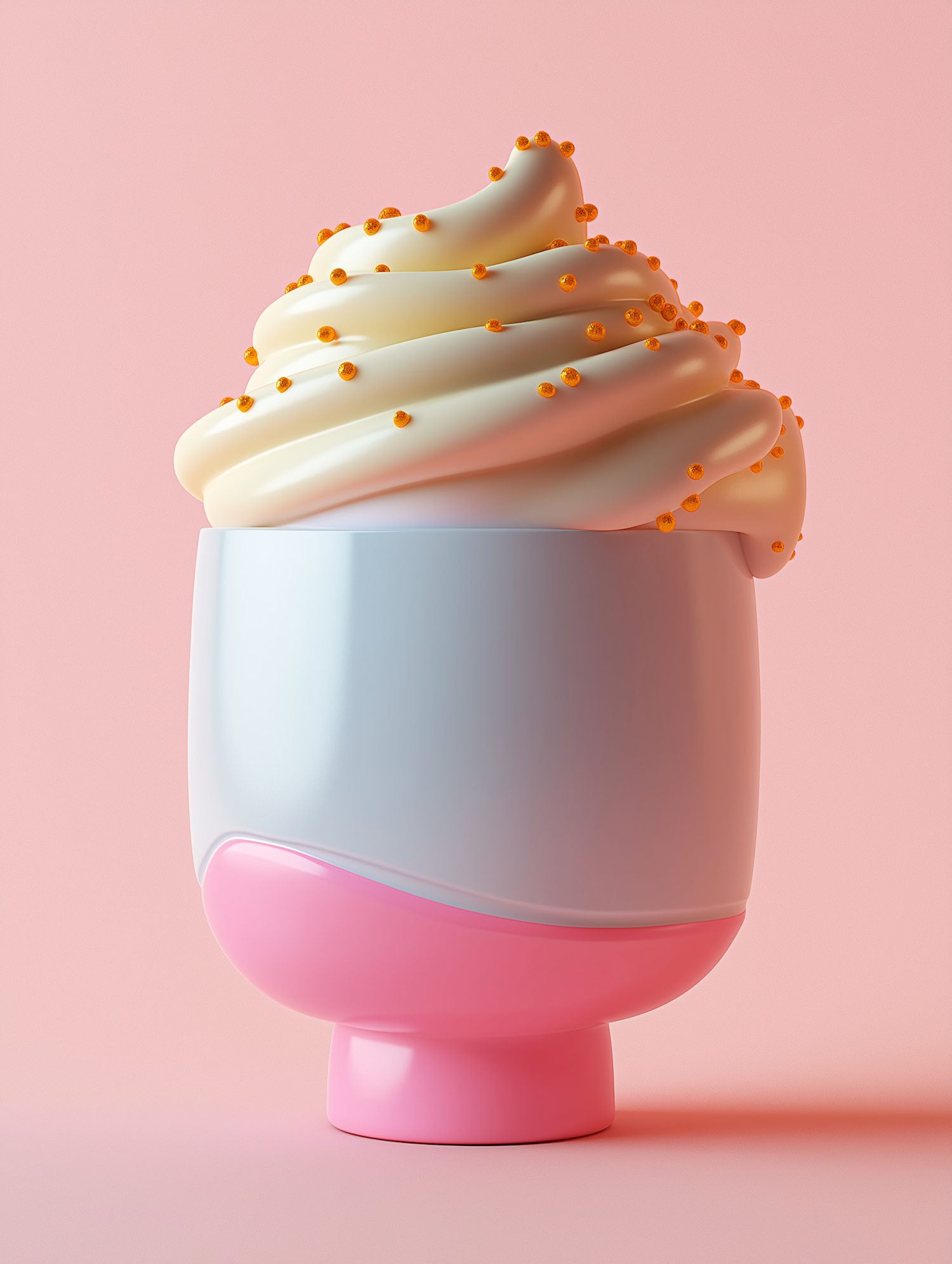 Stylized Soft Serve Ice Cream