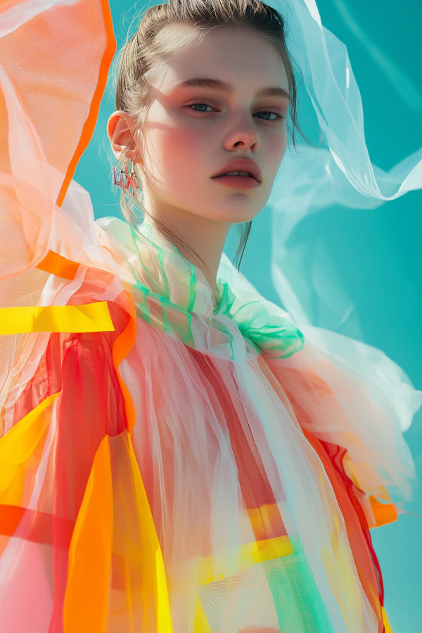 Vivid Portrait of Woman