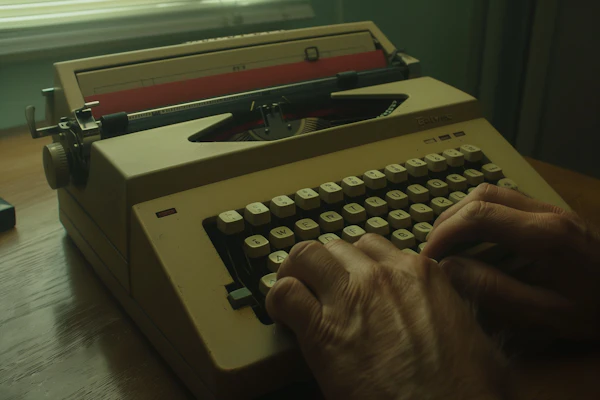 Vintage Typewriter Scene