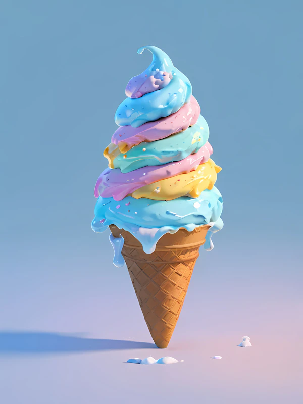 Colorful Ice Cream Art