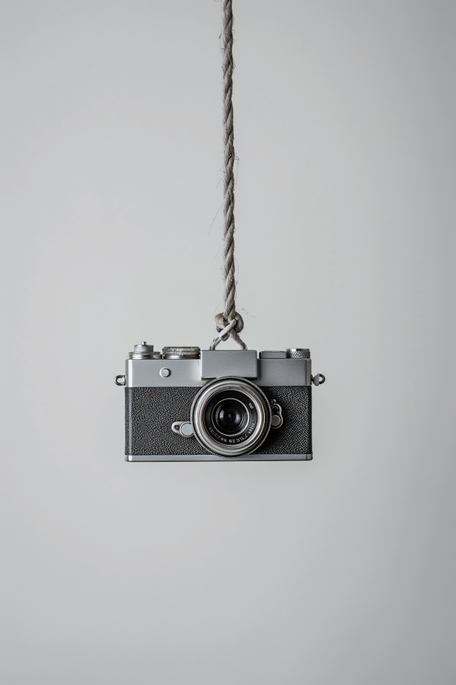 Suspended Vintage Camera