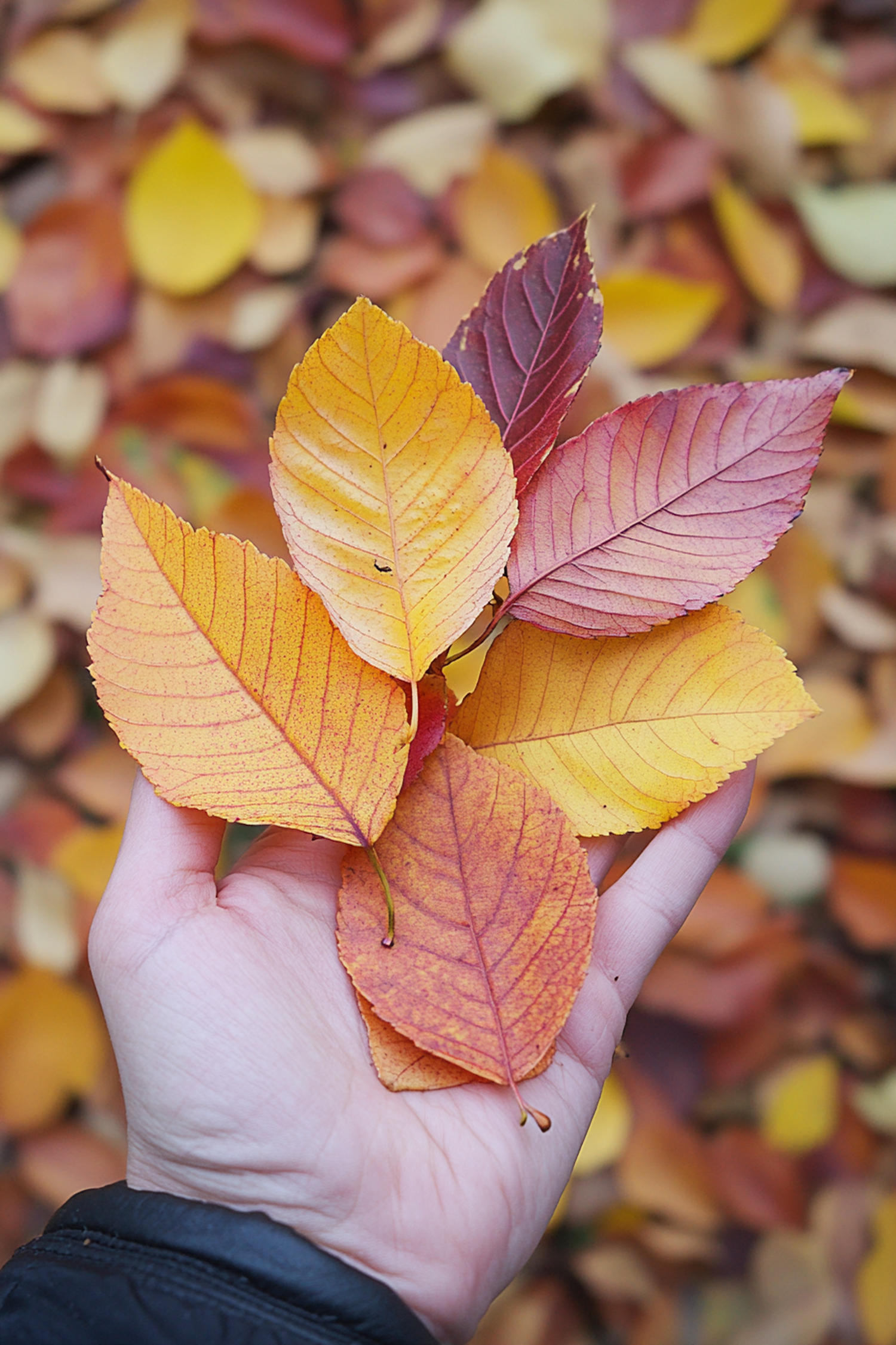 Autumn Leaves in Hand